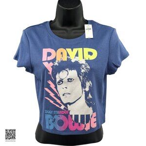 Gap - Medium NWT - David Bowie Blue Cropped T-Shirt